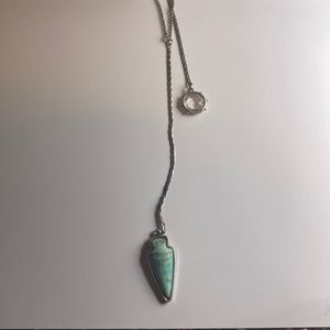 Turquoise Arrowhead Long Necklace